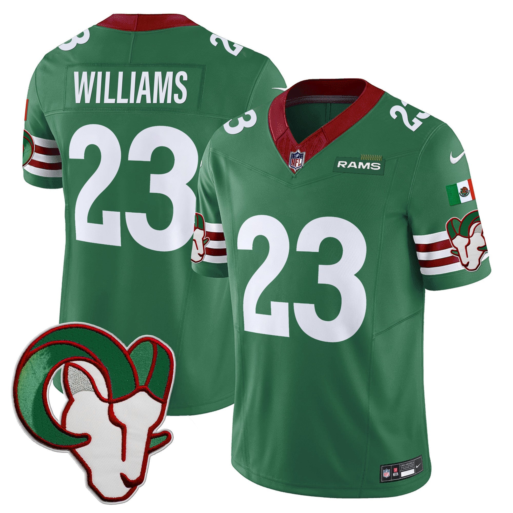 LAR Mexico Vapor Limited Jersey - Stitched
