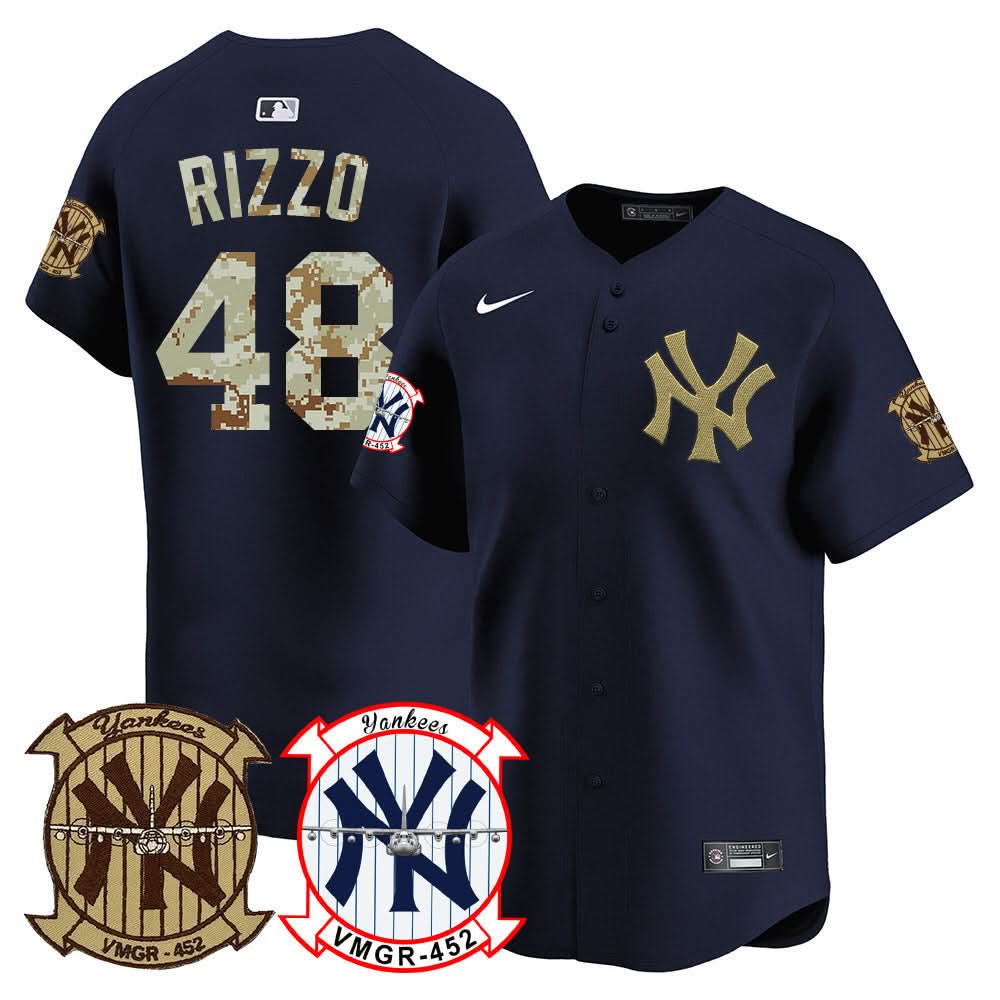 NYY Desert USMC Alternate Vapor Premier Limited Jersey - Stitched