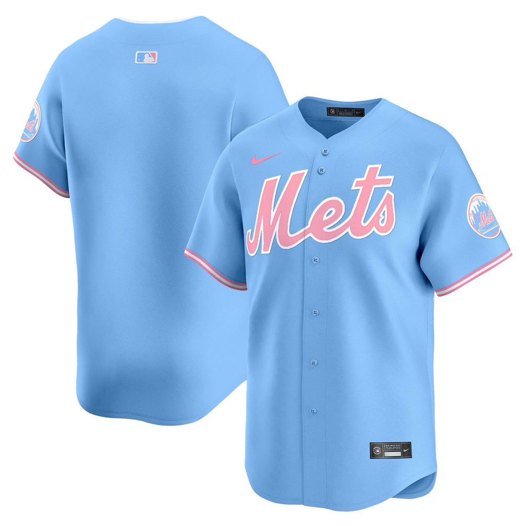 NYM Bubblegum Pink Vapor Premier Limited Jersey - Stitched
