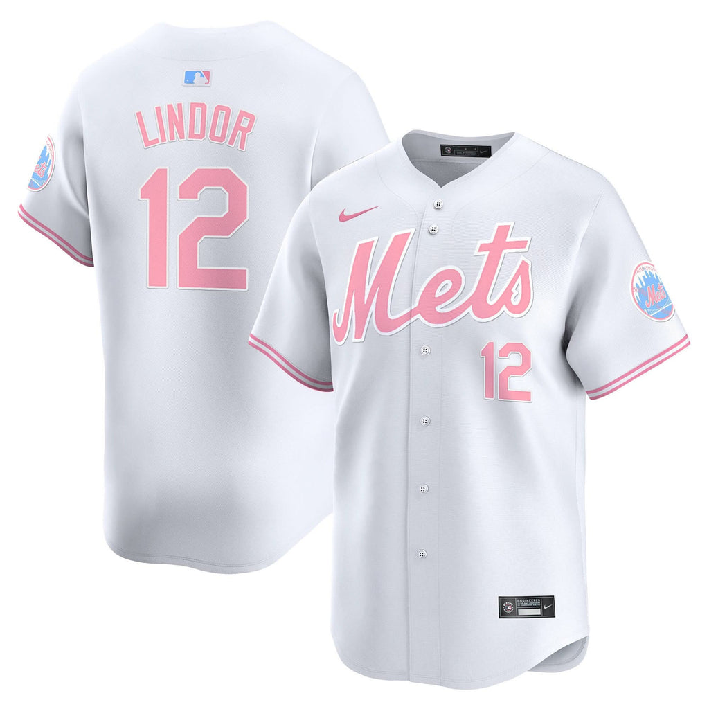 NYM Bubblegum Pink Vapor Premier Limited Jersey - Stitched